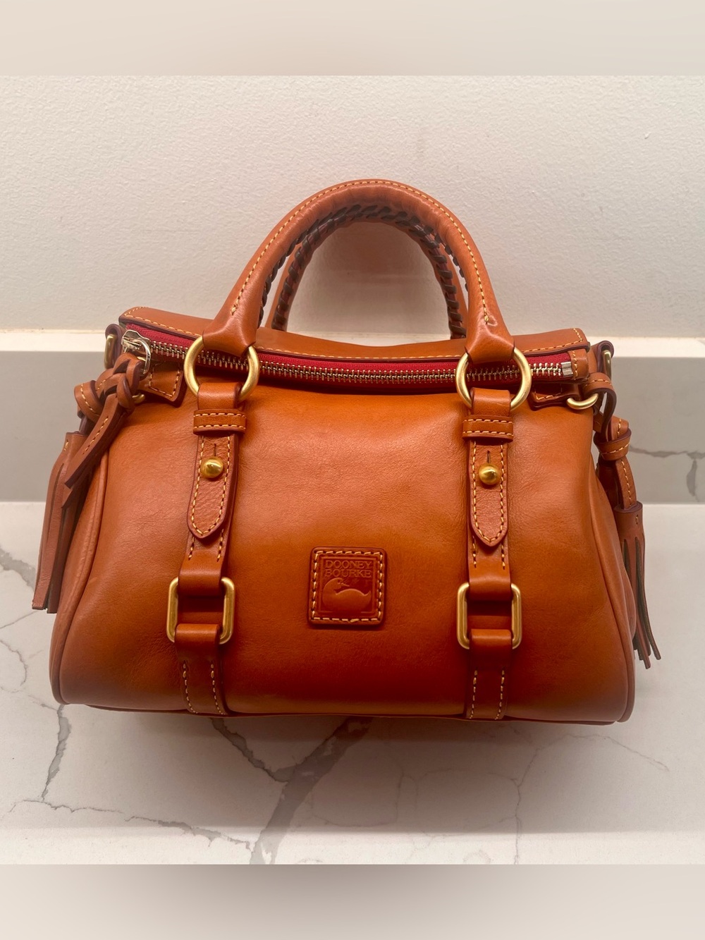 Dooney & Bourke Florentine Satchel- Micro- Natural- With Tags